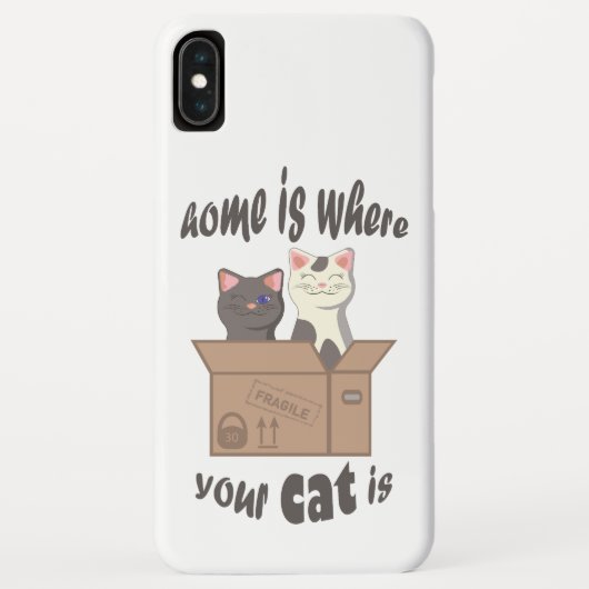 Grappig citaat Home is waar je kat is Case-Mate iPhone Case (Achterkant)