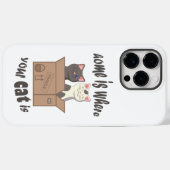 Grappig citaat Home is waar je kat is Case-Mate iPhone Case (Achterkant (horizontaal))