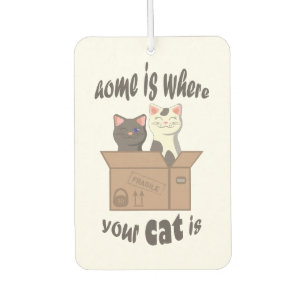 Grappig citaat Home is waar je kat is Luchtverfrisser