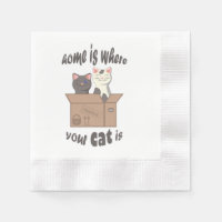 Grappig citaat Home is waar je kat is