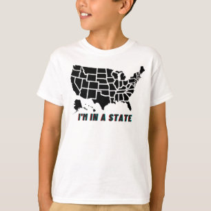 Grappig citaat Ik ben in een staat Kinder jongen o T-shirt