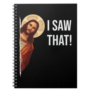 Grappig citaat Jesus Meme dat ik die Christelijke  Notitieboek