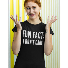 Grappig citaat: LEUK FEIT: HET KAN ME NIET SCHELEN T-shirt
