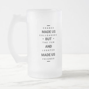 Grappig citaat maakte ons collega's - coole drink matglas bierpul
