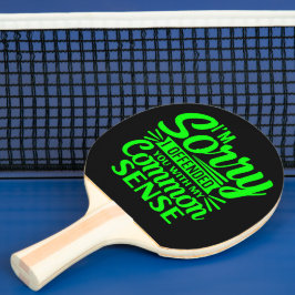Grappig citaat op pingpongpeddel tafeltennisbatje