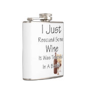 Grappig citaat over wijn, Drink Heupfles (Rechts)