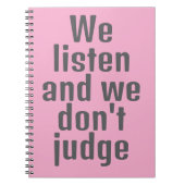 Grappig citaat roze notitieboek (Voorkant)