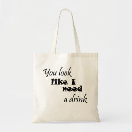 Grappig citaat trendy, schattig typografie cadeau  tote bag