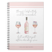 Grappig citaat vergeten te doen notitieboek (Voorkant)