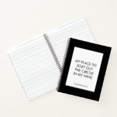 Grappig citaat voor Bezige Mensen om Notitieboek v (Binnen)