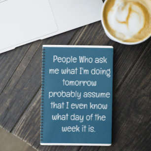Grappig citaat voor vergeetachtige mensen om te do notitieboek