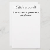 Grappig citeert briefpapier cadeauideeën voor verj (Voorkant / Achterkant)