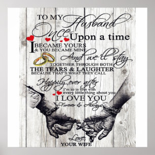 Grappig citeren aan mijn man Gift for Husband Poster