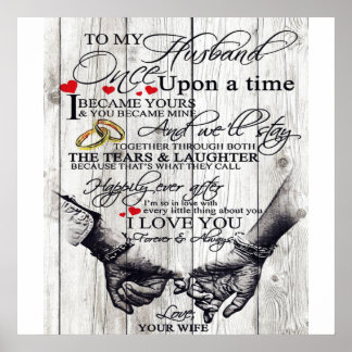 Grappig citeren aan mijn man | Gift for Husband | Poster