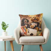 Grappig Cockapoo Cadeau | Poker Hondenkussen Kussen (Stoel)