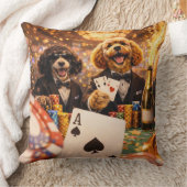 Grappig Cockapoo Cadeau | Poker Hondenkussen Kussen (Deken)