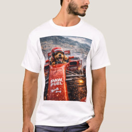 Grappig Cockapoo Hond Cadeau Race Auto Bestuurder T-shirt