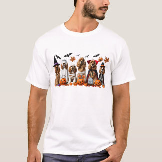 Grappig Cocker Spaniel Halloween Hondenliefhebber T-shirt