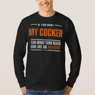 Grappig Cocker Spaniel Lover T-shirt - vet en humo