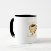 Grappig Coffee Lover Cartoon Design Mok (Voorkant links)