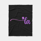 Grappig Comma La Kleuren Fleece Deken (Voorkant)