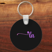 Grappig Comma La Kleuren Sleutelhanger (Voorkant)