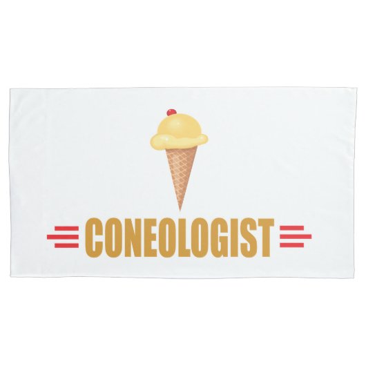 Grappig Coneoloog Ijs Kussensloop (Voorkant)
