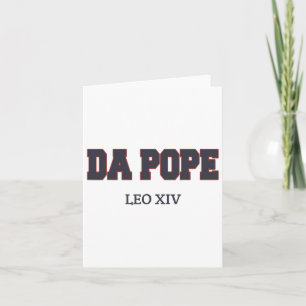 Grappig Cool Da Pope Shirt God Bless Pope Leo XIV Kaart