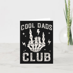 Grappig Cool Dads Club Retro Skeleton Dad Kaart