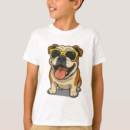 Grappig Cool Dog Kinderen T-shirt (Voorkant)