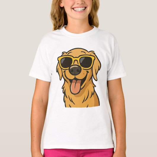 Grappig Cool Dog Kinderen T-shirt (Voorkant)
