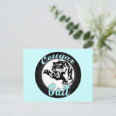 Grappig Cool Retro Cougar Bait Geeky Briefkaart (Staand voorkant)