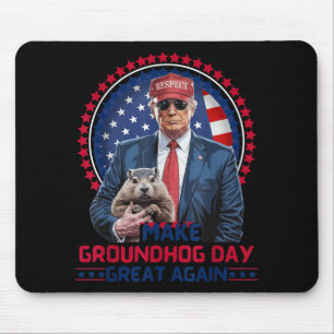 Grappig Cool Trump Groundhog Maak Groundhog Day Ge Muismat
