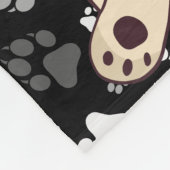 Grappig Corgi Butt hondenpatroon Fleece Deken (Hoek)