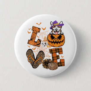 Grappig Corgi Hondenliefhebber Gift Love Corgi Hal Ronde Button 5,7 Cm