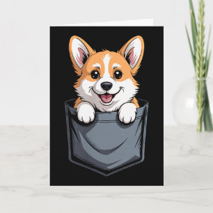 Grappig Corgi-ontwerp voor mannen vrouwen Welshe C Kaart