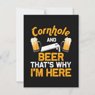 Grappig Cornhole Cadeau Voor Mannen Cornhole Spele Briefkaart