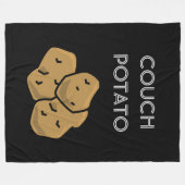 Grappig "Couch Potato" Binge kijken Introvert geze Fleece Deken (Voorkant (Horizontaal))
