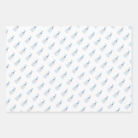 Grappig, Covid-19 houdt veilige essentiële zaken i Inpakpapier Vel (Voorkant)