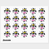 Grappig Crazy Dairy Koe Boerderij Sticker (Vel)