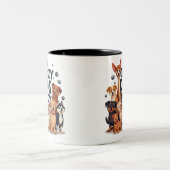 Grappig Crazy Dog Mok Koffie Liefhebbers Gift Cut  (Center)