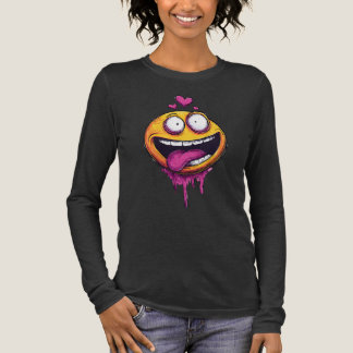 Grappig Crazy Love Emoji Grafische T-Shirt – Grapp