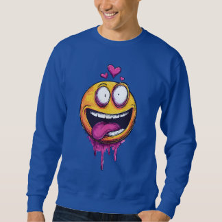 Grappig Crazy Love Emoji Grafische T-Shirt – Grapp