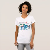 Grappig Crazy Shark Lady Women's Week-End T-shirt (Voorkant volledig)