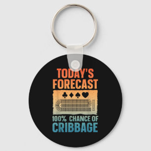 Grappig Cribbage Design voor Mannen Vrouwen Kinder Sleutelhanger