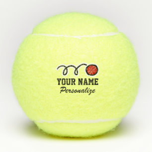 Grappig cricket cartoon sport logo aangepaste naam tennisballen