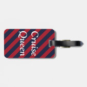 Grappig Cruise Queen Bagagelabel cadeau (Achterkant horizontaal)