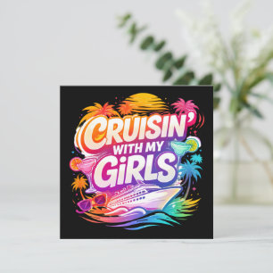Grappig Cruisen met Mijn Meisjes Kleurrijk Cruises Kaart