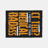 Grappig CT Tech Radiologie CT CAT Scan - Medisch S Fleece Deken (Voorkant (Horizontaal))