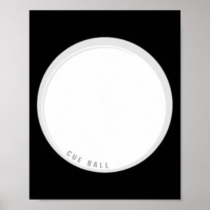 Grappig Cue LL biljart Main LL Poster
